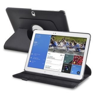 INSTEN Black 360 degree Swivel Leather Tablet Case Cover for Samsung