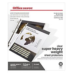 Brand Super Heavyweight Sheet Protectors Pack Of 50