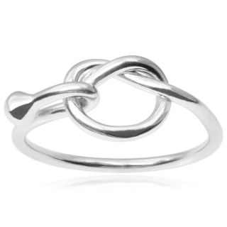 Journee Collection Sterling Silver Angled Ring Band