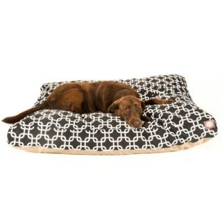 Majestic Pet Products Links Rectangle Pet Bed, Black