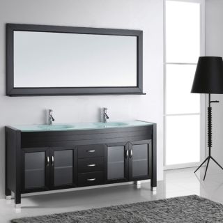 Virtu USA Caroline Parkway 93 inch Double sink Bathroom Vanity Set