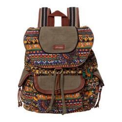 Womens Sakroots Artist Circle Flap Backpack Harvest One World