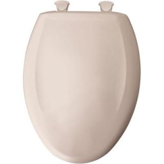 BEMIS Slow Close STA TITE Elongated Closed Front Toilet Seat in Shell 1200SLOWT 363