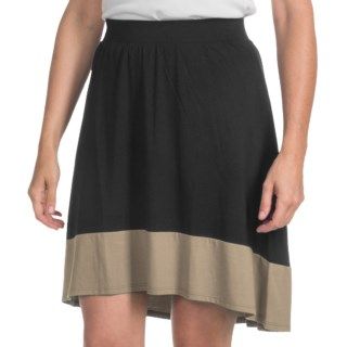 Lilla P Pima Stretch High Low Skirt (For Women) 6393K