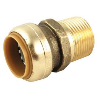 1 in. Brass Push to Connect x Male Pipe Thread Adapter U140LFA