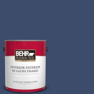 BEHR Premium Plus 1 gal. #HDC SM16 08 Blackberry Cobbler High Gloss Enamel Interior/Exterior Paint 830001