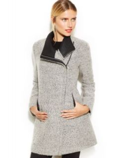 Calvin Klein Wool Blend Walker Coat   Coats   Women