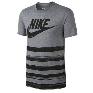 Nike Flow Motion Futura T Shirt   Mens   Casual   Clothing   Carbon Heather/Carbon Heather