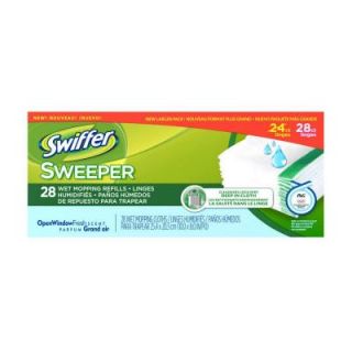 Swiffer Sweeper Wet Cloth Refills with Open Window Fresh Scent (28 Pack) 003700082856