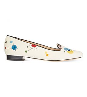 CHARLOTTE OLYMPIA   Abstract kitty flats