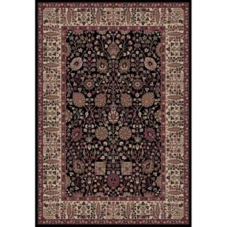 Concord Global Trading Persian Classics Vase Black 3 ft. 11 in. x 5 ft. 7 in. Area Rug 20534