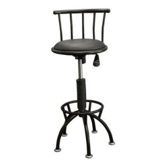 Home Decorators Collection Adjustable Height Swivel Barstool in Black R651 BK