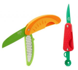 Kuhn Rikon 2 Piece Strawberry & Citrus Knife Set —