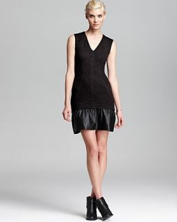 Cut25 by Yigal Azrouel Dress   Seamed Quilted Shoulder