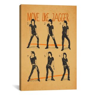 Move Like Jagger by Maximilian San Graphic Art on Canvas in White