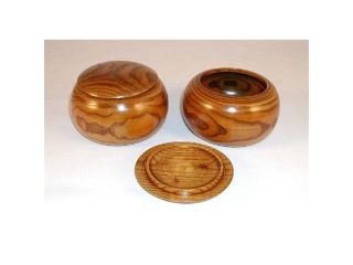 WWI 22806 Natural Date Wood Go Bowls