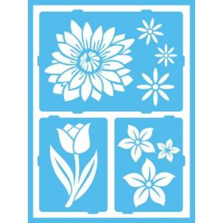 Americana Floral Breeze Self Adhesive Stencil AGS214 A