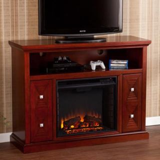 Casselton Media Console and Electric Fireplace, for TV&apos;s up to 45&quot;, Cherry