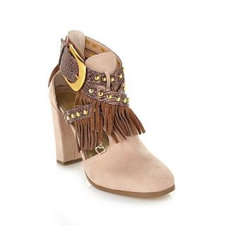 June by June Ambrose "Beaman" Fringe Shootie with Studs   7692683
