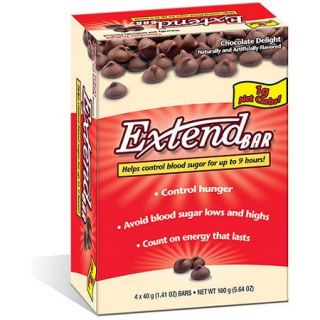 ExtendBar Chocolate Delight Snack Bars, 4 Pack