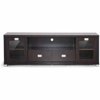 Wholesale Interiors Gosford Dark Brown Wood Modern TV Stand for TVs up to 69"