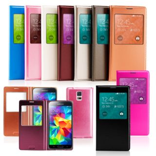 Gearonic PU Leather Ultra Thin Battery Case for Samsung Galaxy S5