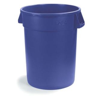 Carlisle Bronco 10 Gal. Blue Round Trash Can (6 Pack) 34101014
