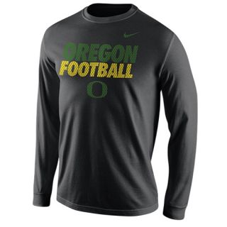 Nike College Football Dri FIT L/S T Shirt   Mens   Football   Clothing   Oregon Ducks   Black