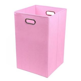 Modern Littles Rose Solid Pink Folding Laundry Basket ROSLAUN202