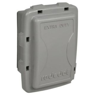 Red Dot 1 Gang Extra Duty Non Metallic While In Use Weatherproof Horizontal/Vertical Receptacle Cover   Gray (Case of 7) CKPS G
