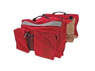 Red Pet Dog Carrier Camping Hiking Carrier Carrying Bag Saddle Bag Backpack