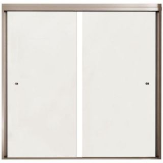 MAAX Canvas 59.5 in. x 55.5 in. Semi Framed Sliding Tub/Shower Door in Matted Chrome 141V C59