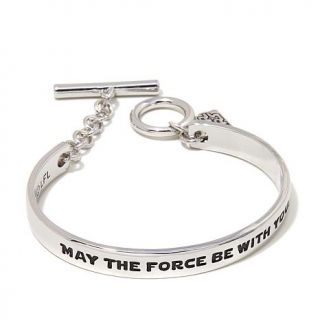 Star Wars "May the Force be with You" Light Side Cuff Style Bangle Bracelet   7870405