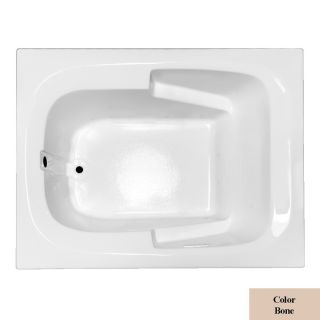Laurel Mountain Large Plus II 72 in L x 48 in W x 23 in H Acrylic Rectangular Drop in Air Bath