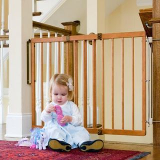 Cardinal Gates Wood Child Safety Gate, Colonial Maple