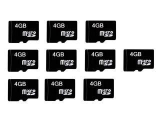 10 x Quantity of Samsung Galaxy Note 3 Micro SD Card 4GB Camera or Phone Flash Storage Memory Card