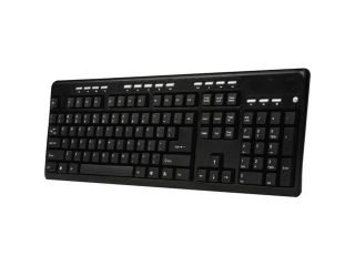 ADESSO AKB 131PB Black 104 Normal Keys 12 Function Keys PS/2 Wired Keyboard