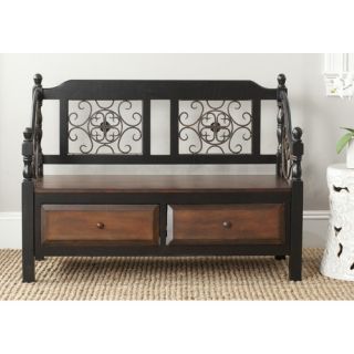Darby Home Co Wood Storage Entryway Bench