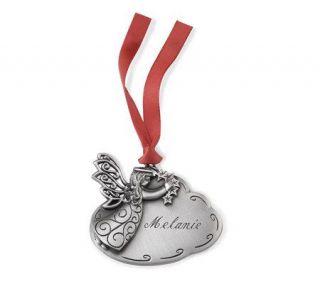 Things Remembered Personalized Angel on Cloud Pewter Ornament —