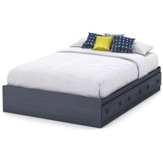 South Shore Summer Breeze Full Mates Bed with 3 Drawers, 54&apos;&apos;, Blueberry