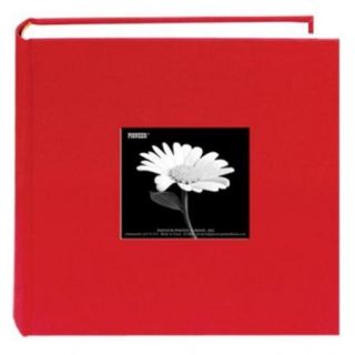 Pioneer Photo Albums DA200CBF APR Fabric Frame Album 4X6 2 UP 200 Photo Apple (Red)