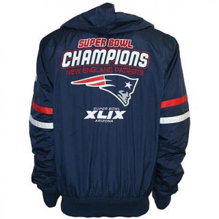 Super Bowl XLIX Champions Reversible Windbreaker/Fleece Full Zip Hoodie   Patri   7716554