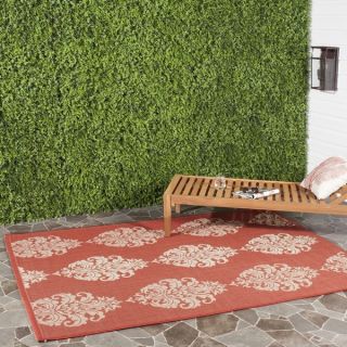 Safavieh Indoor/ Outdoor St. Martin Red/ Natural Rug (67 Square