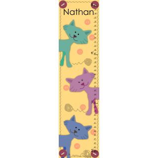 Little Cats Craft Personalized Growth Chart by Green Leaf Art
