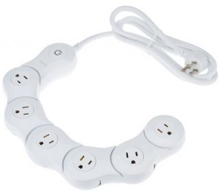 Pivot Power 2.0 S/2 Flexible 6 Outlet Surge Protector by Quirky —
