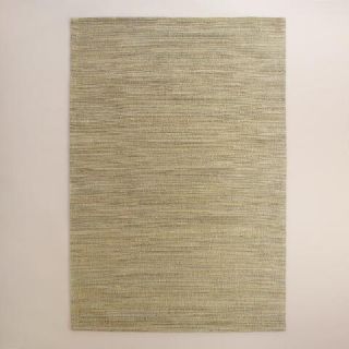 Beige and Gray Melange Flatweave Jute Area Rug