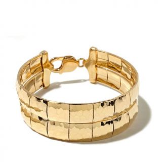 Bellezza Bronze Diamond Cut Double Row Cubetto Bracelet   7781236