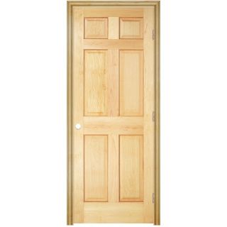 ReliaBilt Prehung Solid Core 6 Panel Pine Interior Door (Common 36 in x 80 in; Actual 37.5 in x 81.5 in)