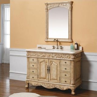 James Martin Monte Carlo 48" Single Marble Bathroom Vanity in Beige   206 001 5126