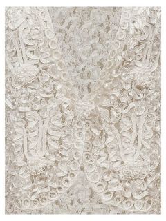 Chesca Lace jacket with cornelli trim Ivory